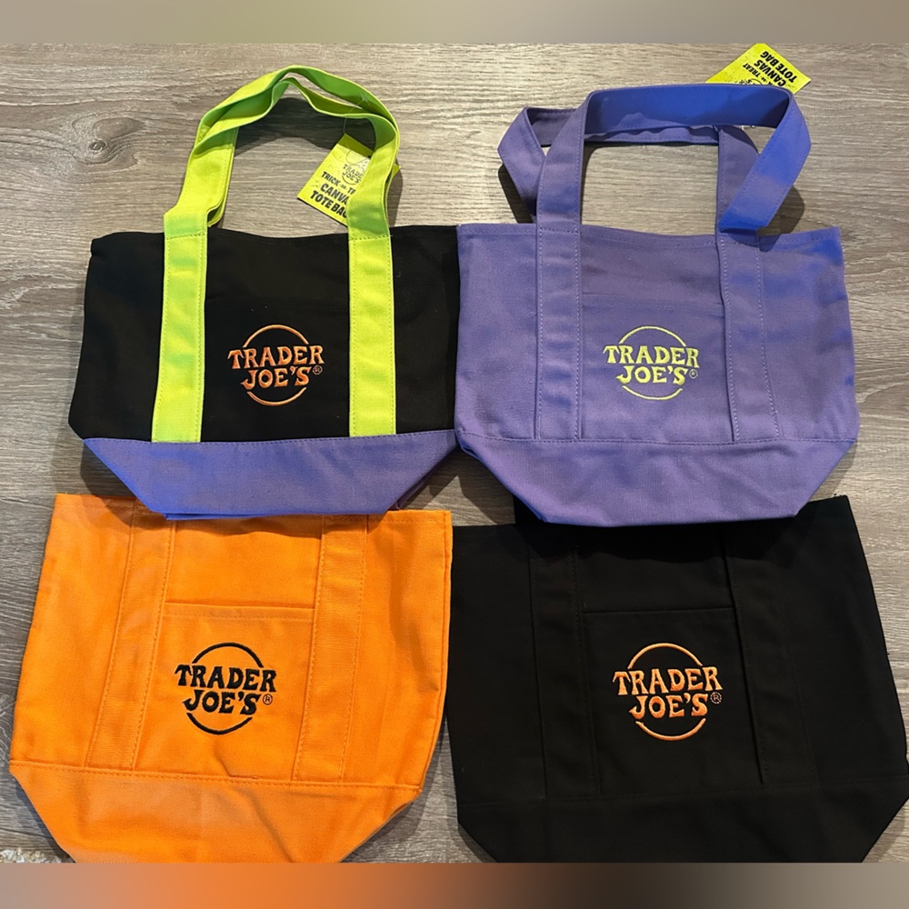 Trader Joe's Colorful Tote Bag Collection